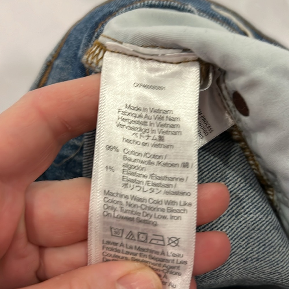 Madewell the perfect vintage Jean ainsworth wash raw hem straight leg - Picture 8 of 8